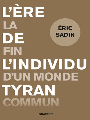 cover image of L'ère de l'individu tyran